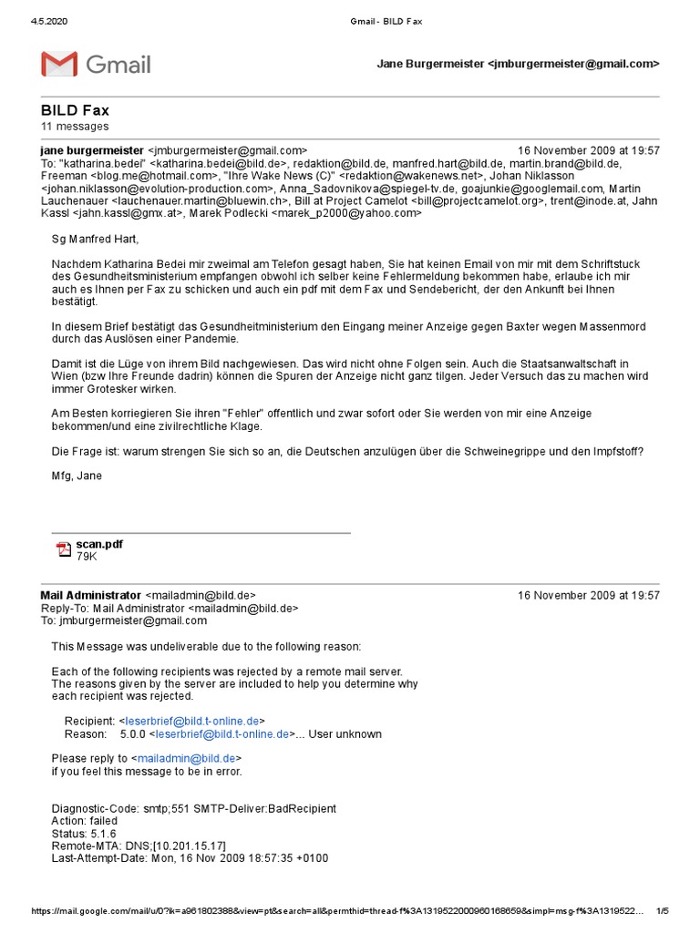 Gmail - BILD Fax PDF | PDF