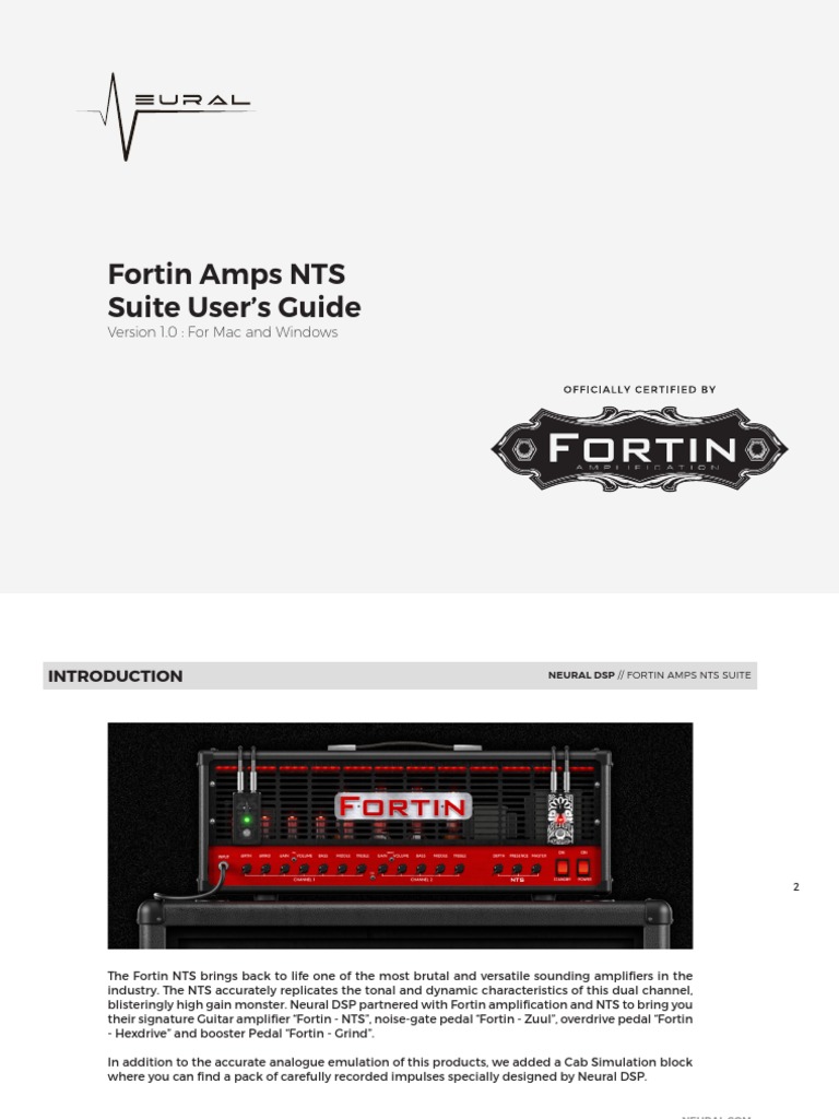 Fortin Amps NTS Suite User's Guide Version 1.0 For Mac and Windows