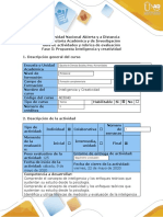 Guía de Actividades y Rubrica de Evaluación - Fase 5 - Propuesta Inteligencia y Creatividad