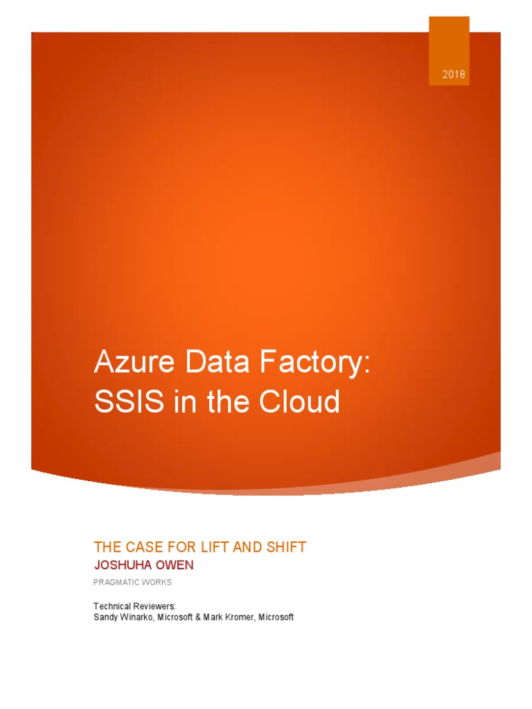 Azure Data Factory SSIS in The Cloud | PDF | Microsoft Azure | Databases