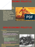 Communism With New Economic Policy (NEP) in 1921: - Lenin Replaced War