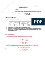 Second Exam: Water Flow (MGD) Alkalinity (MG/L As Caco3) PH