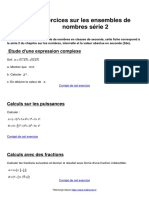 Exercices Sur Les Ensembles de Nombres Serie 2 PDF