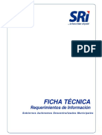 Ficha Tecnica para La Elaboración de Los Catastros Municipales