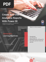 Create and Use Analytics Reports With Power BI: Angeles University Foundation College of Computer Studies