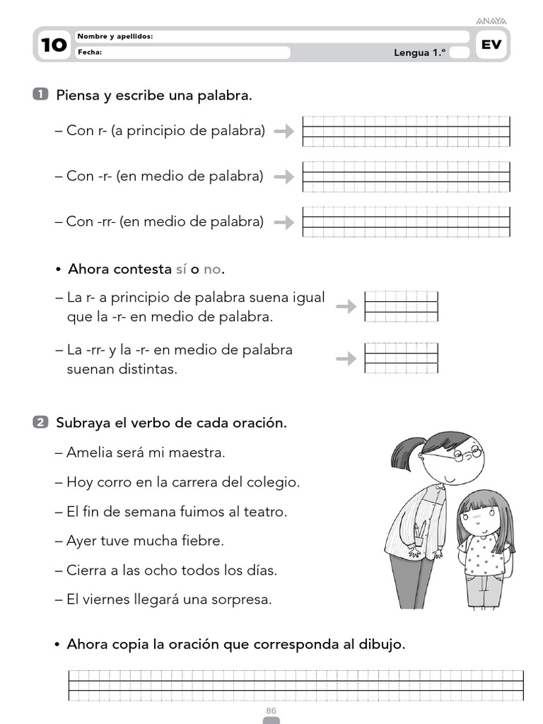 Fichas LENGUA | PDF