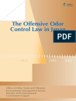 The Offensive Odor Control Law in Japan