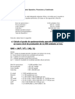 Apalancamiento Operativo, Financiero y Combinado