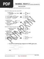 Model Test-2: 1. Prove That NAND GATE and NOR GATE Is Universal Gate