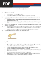 A2 MECH Momentum Questions