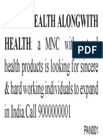 Enjoy Wealth & Health with Natural MNC Products in India