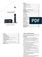 User Manual: On-Line UPS Model AP160N