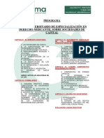 Programa CUE Mercantil Sobre Sociedades de Capital