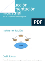 Introducción Instrumentación Industrial: Ph. D. Eugenio Yime Rodríguez
