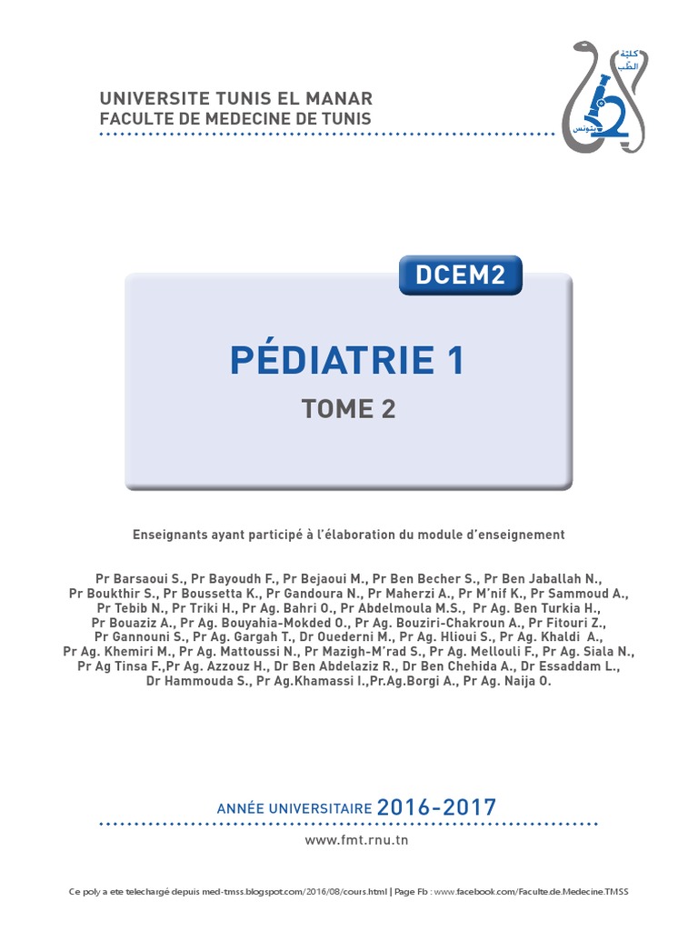 Poly Dcem2 Pediatrie1 T2 16 By Med Tmss Pdf Epilepsie Maladies Et Troubles Humains
