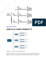 Qué es un cuadro sinóptico