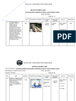 Union Six Construction Sdn. BHD.: Method Statement Form