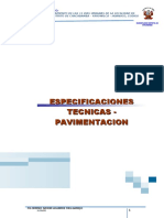 Especificaciones Tecnicas - Pavimentacion