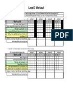 Level 3 Outsider Workout Sheet