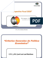 2.A Perspectiva Fiscal 2020 - Leal
