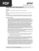 Why Do We Feel Pain?: Reading Elesson