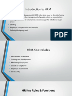 Introduction To HRM