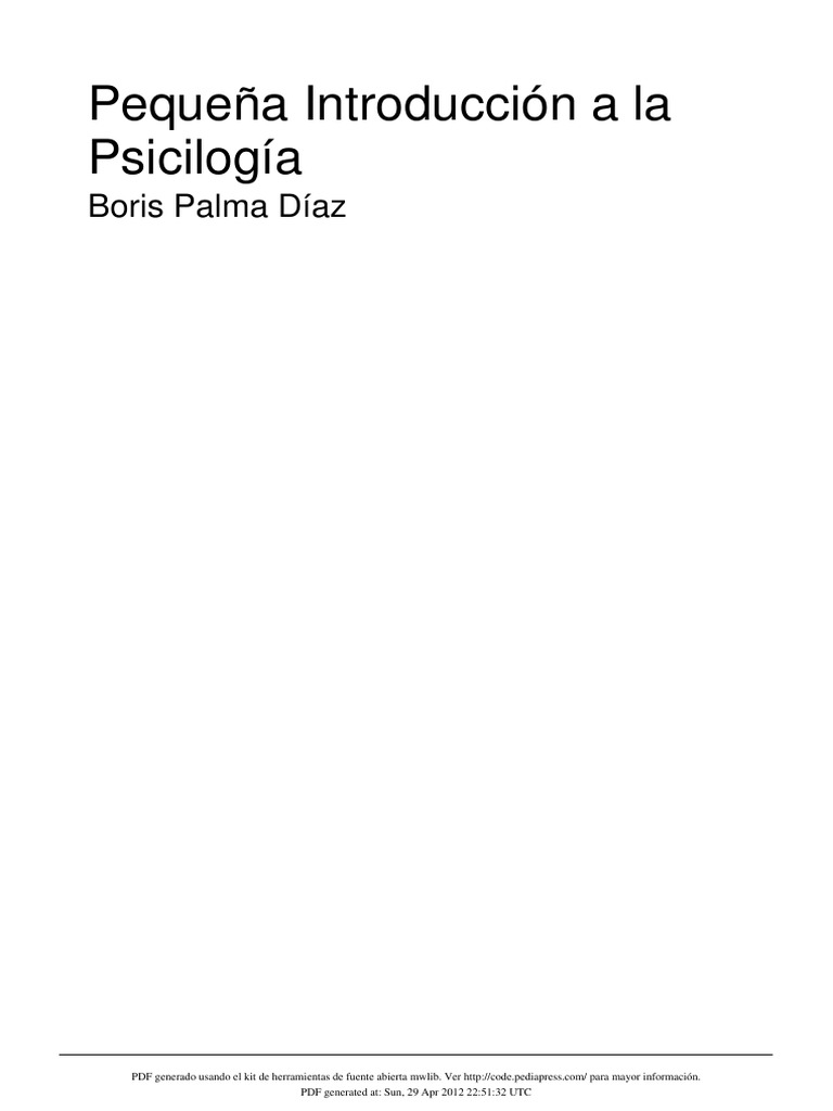 Intrdoduccion A La Psicologia Pdf Psique Psicologia Sicologia