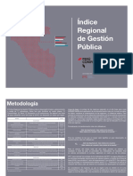 Indice Regional de Gestión Pública - 2019