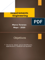 Requirements Engineering: Marco Toranzo Mayo - 2020