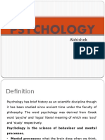 Psychology: Abhishek