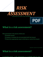 Risk Assessment Basics Question and Answer