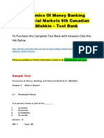 The Economics of Money Banking and Financial Markets 6th Canadian Edition by Mishkin - Test Bank