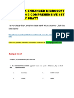 Test Bank Enhanced Microsoft Access 2013 Comprehensive 1st Edition by Pratt