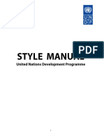 UNDP Style Manual