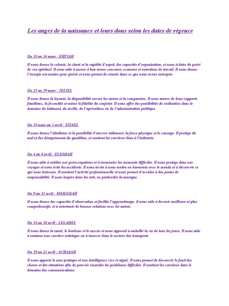 Les Anges De La Naissance Pdf