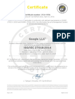 Iso 27018 Certificate