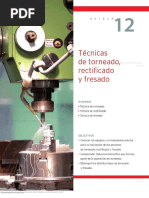 Unidad 12 Tecnicas de Torneado Rectificado y Fresado PDF