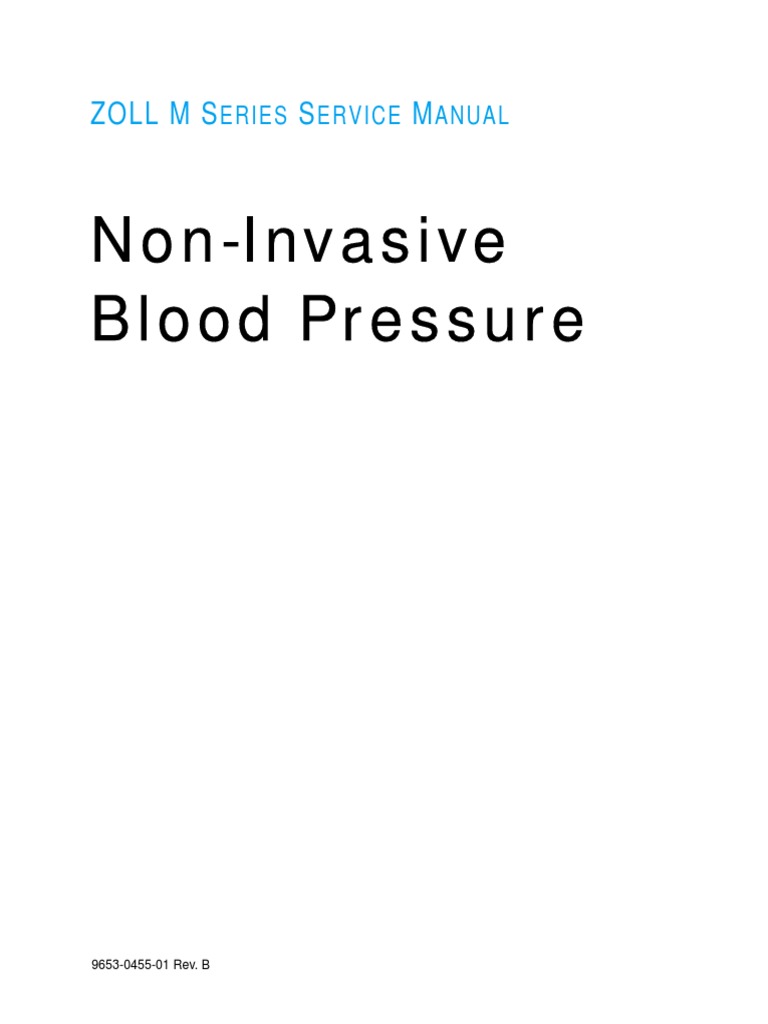 Zoll MSeries NIBP Calibration PDF Blood Pressure Diastole