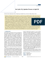 Parametric Study of The Cyclic CO Injection Process in Light Oil Systems