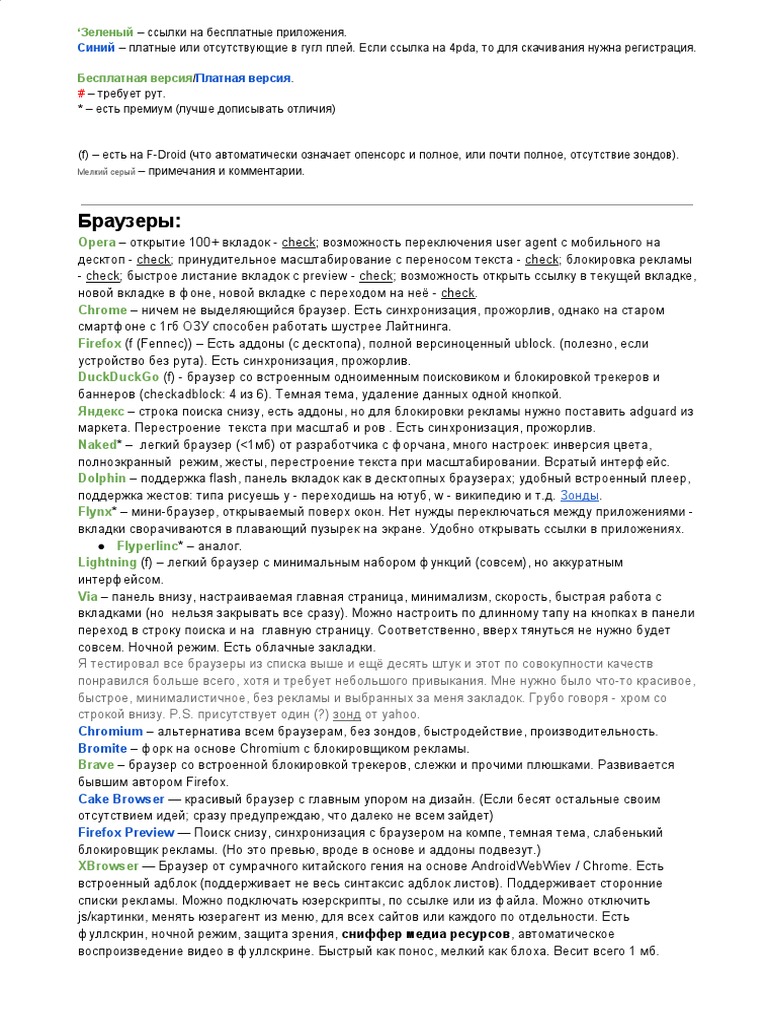 Гайд По Ведроидному Софту | PDF