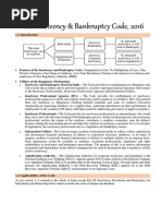 The Insolvency & Bankruptcy Code, 2016