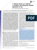 Oxytocin prevents ethanol actions at δ subunit-containing  GABA A receptors and attenuates ethanol-induced motor impairment in rats