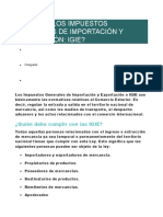 Qué Son Los Impuestos Generales de Importación y Exportación