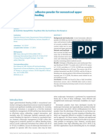 Novel Hemostatic Adhesive Powder For Nonvariceal Upper Gastrointestinal Bleeding