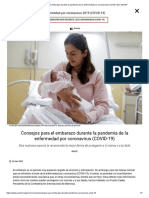 Consejos para El Embarazo Durante La Pandemia de La Enfermedad Por Coronavirus (COVID-19) - UNICEF