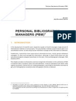 Personal Bibliographic Managers (PBM) PDF