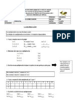 Taller Evaluativo de Problemas y Multiplicaciones Lapso