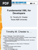 Fundamental XML For Developers: Dr. Timothy M. Chester Texas A&M University