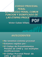 etapas del proceso penal villanueva