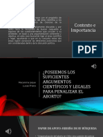 Presentación de Analisis ¿Poseemos Los Suficientes Argumentos Científicos y Legales para Penalizar El Aborto? Jaque y Prieto